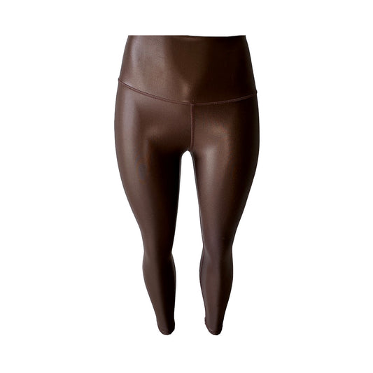 Leggings Metalizado - Color Mocca (Talla Plus)