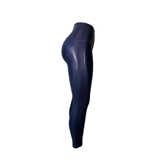 Leggings Metalizado - Color Azul Marino (Talla Medium)