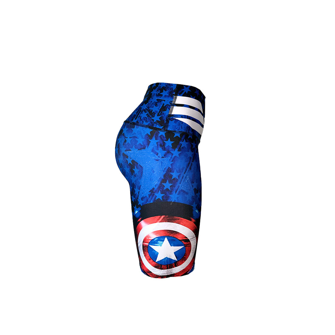 BIKER ESTAMPADO COLOR CAPITAN AMERICA