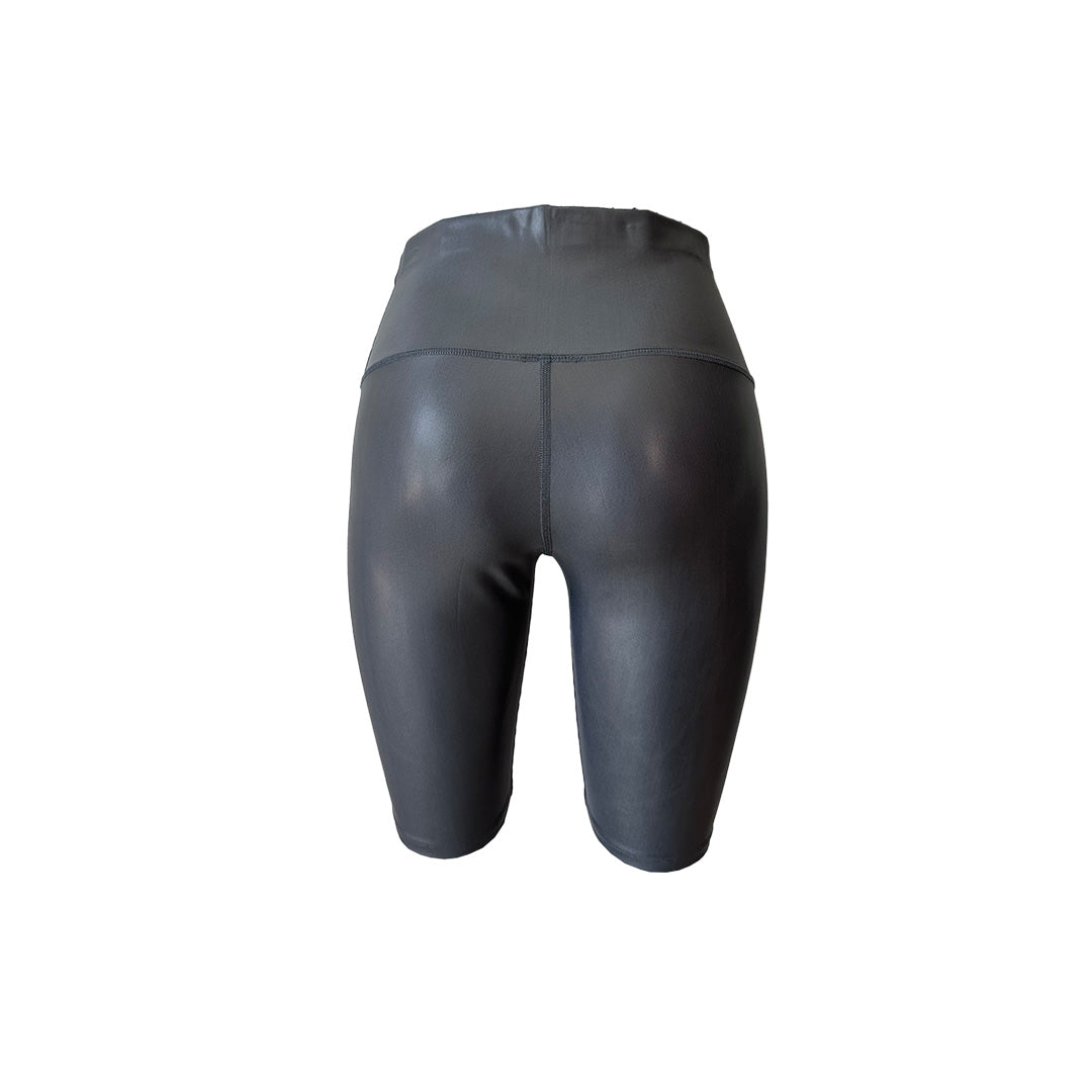 BIKER METALIZADO COLOR GRIS RATON TALLA PLUS